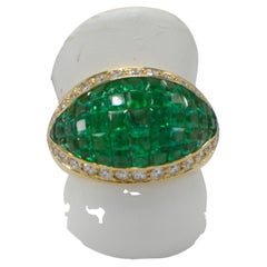 Unique Antique Emerald & Diamond Engagement Rings for Women