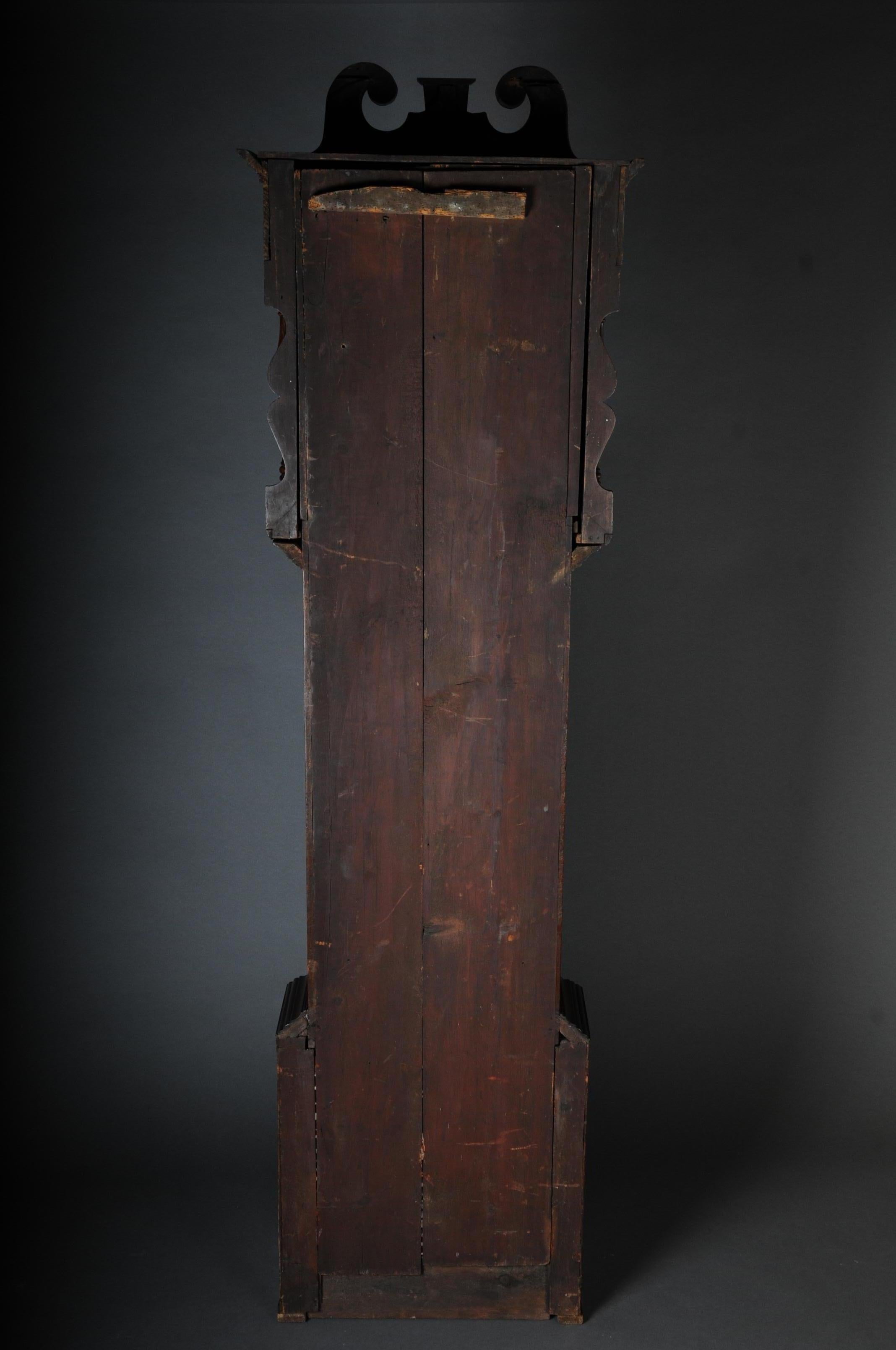 Antike englische Standuhr, Mahagoni, 18. Jahrhundert im Angebot 4