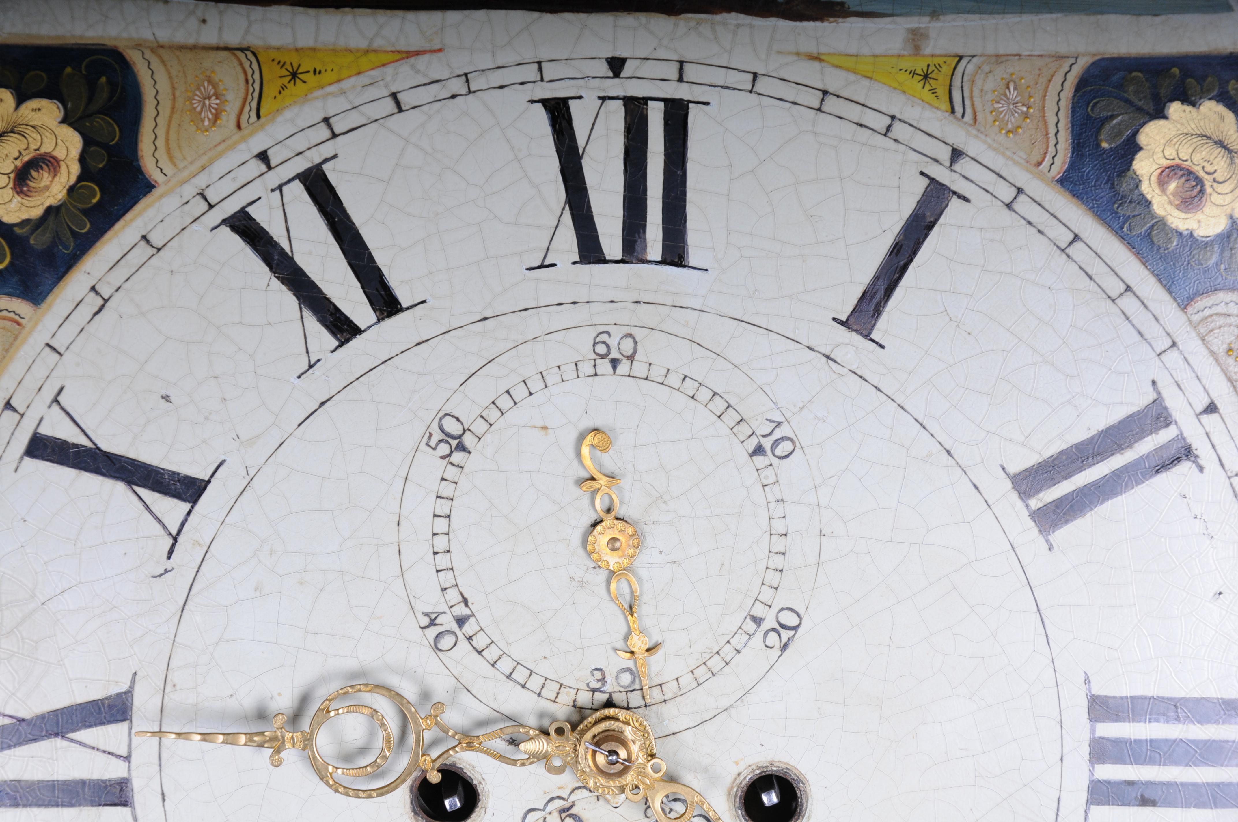 Legno Orologio a pendolo inglese antico e unico, mogano, 18° secolo in vendita
