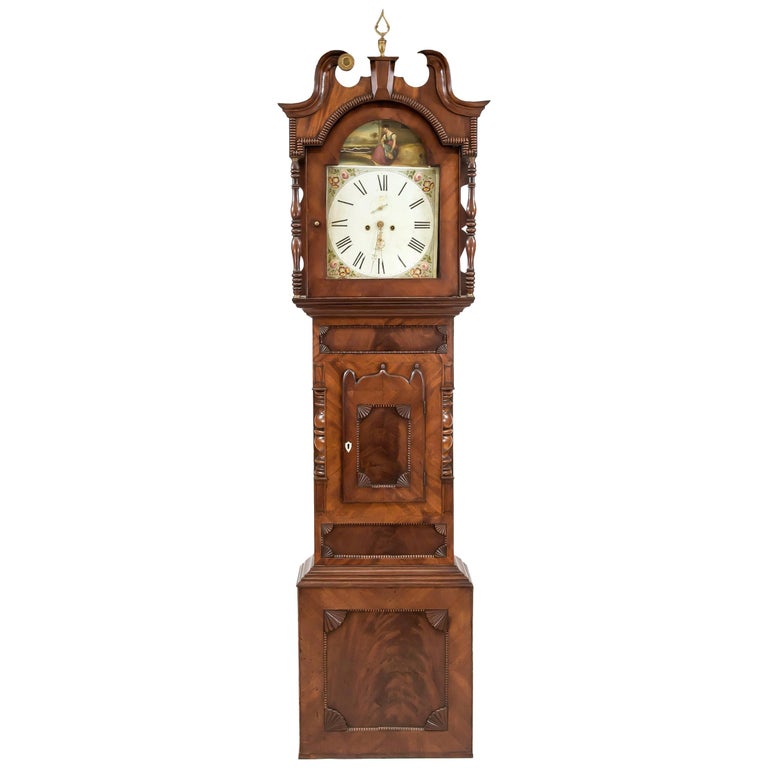 Unique Antique English Grandfather Clock, Mahogany, 18th Century For Sale  at 1stDibs | antique grandfather clocks, vintage grandfather clock, old grandfather  clock