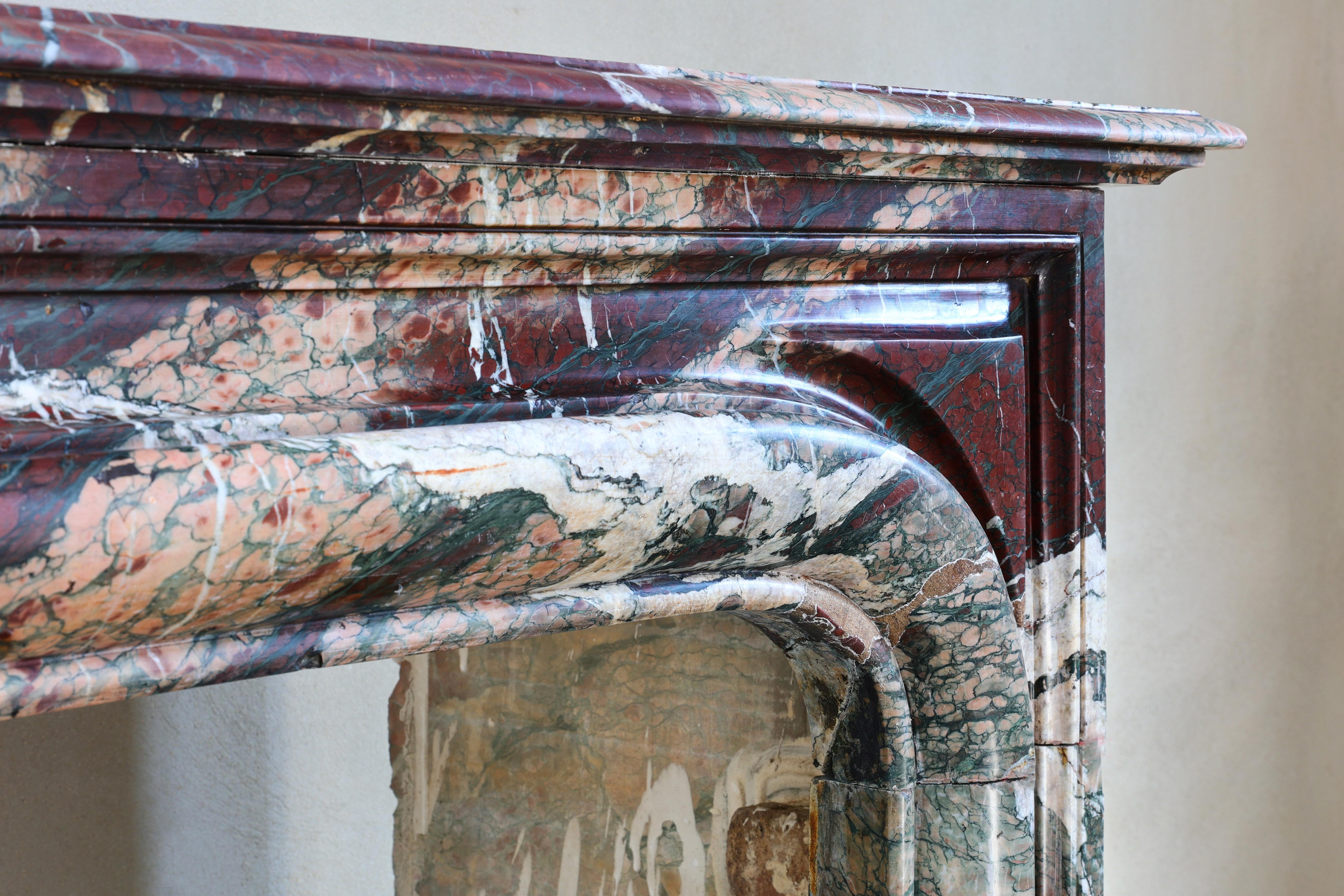 Antique Fireplace Mantle 1860 in Style of Louis XIV In Good Condition In Made, NL