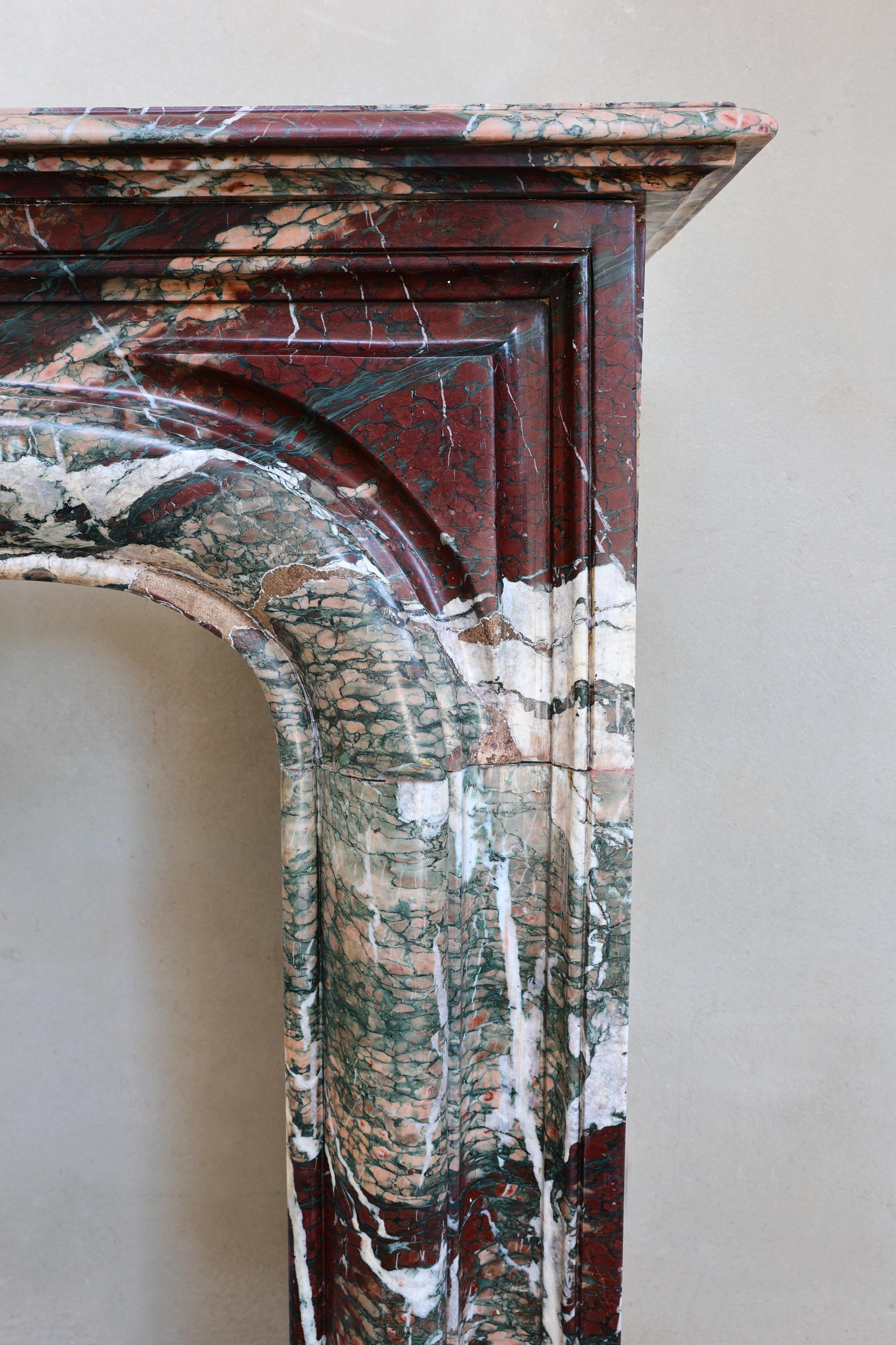 Antique Fireplace Mantle 1860 in Style of Louis XIV 1