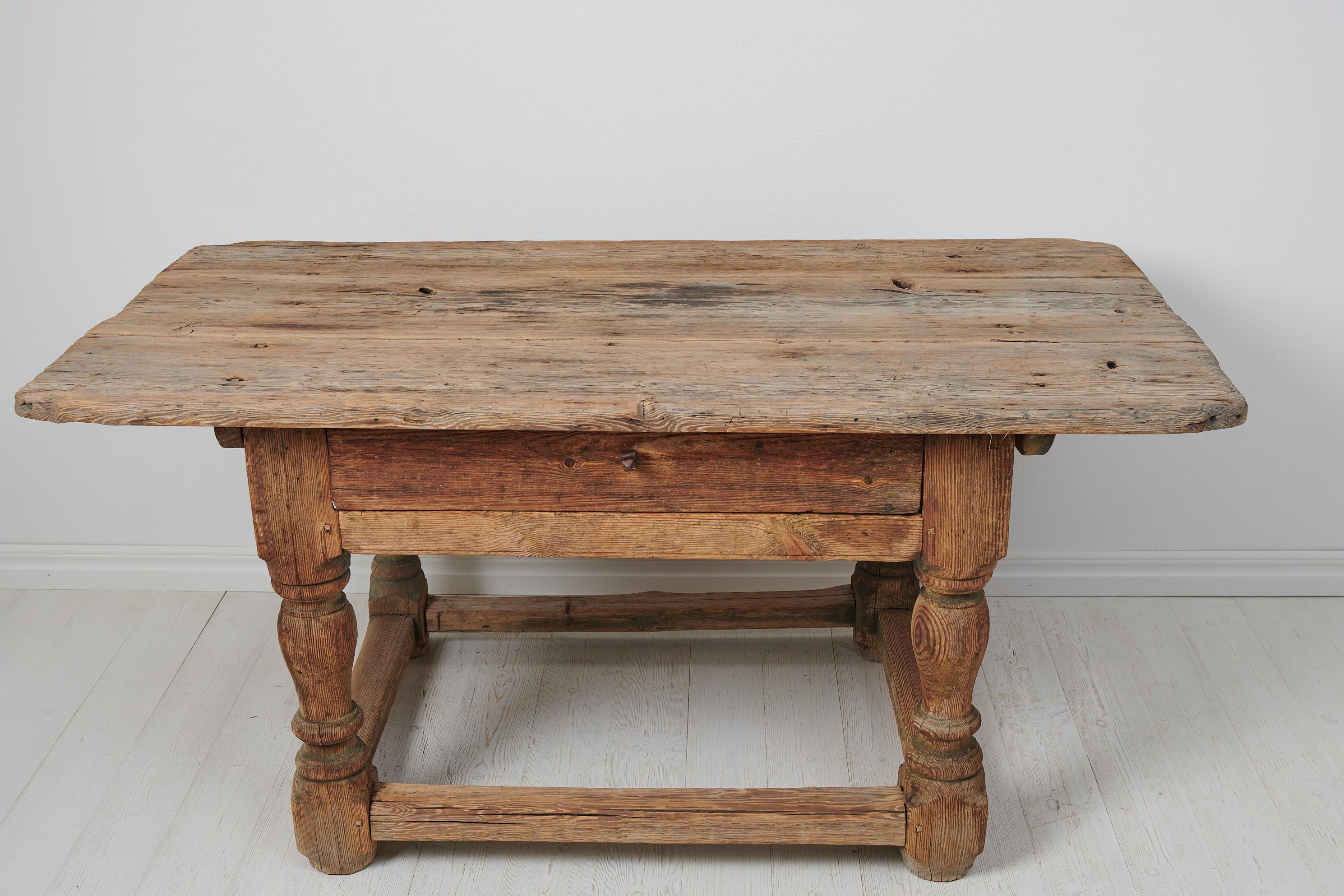 Unique Antique Swedish Rare Baroque Table For Sale 5