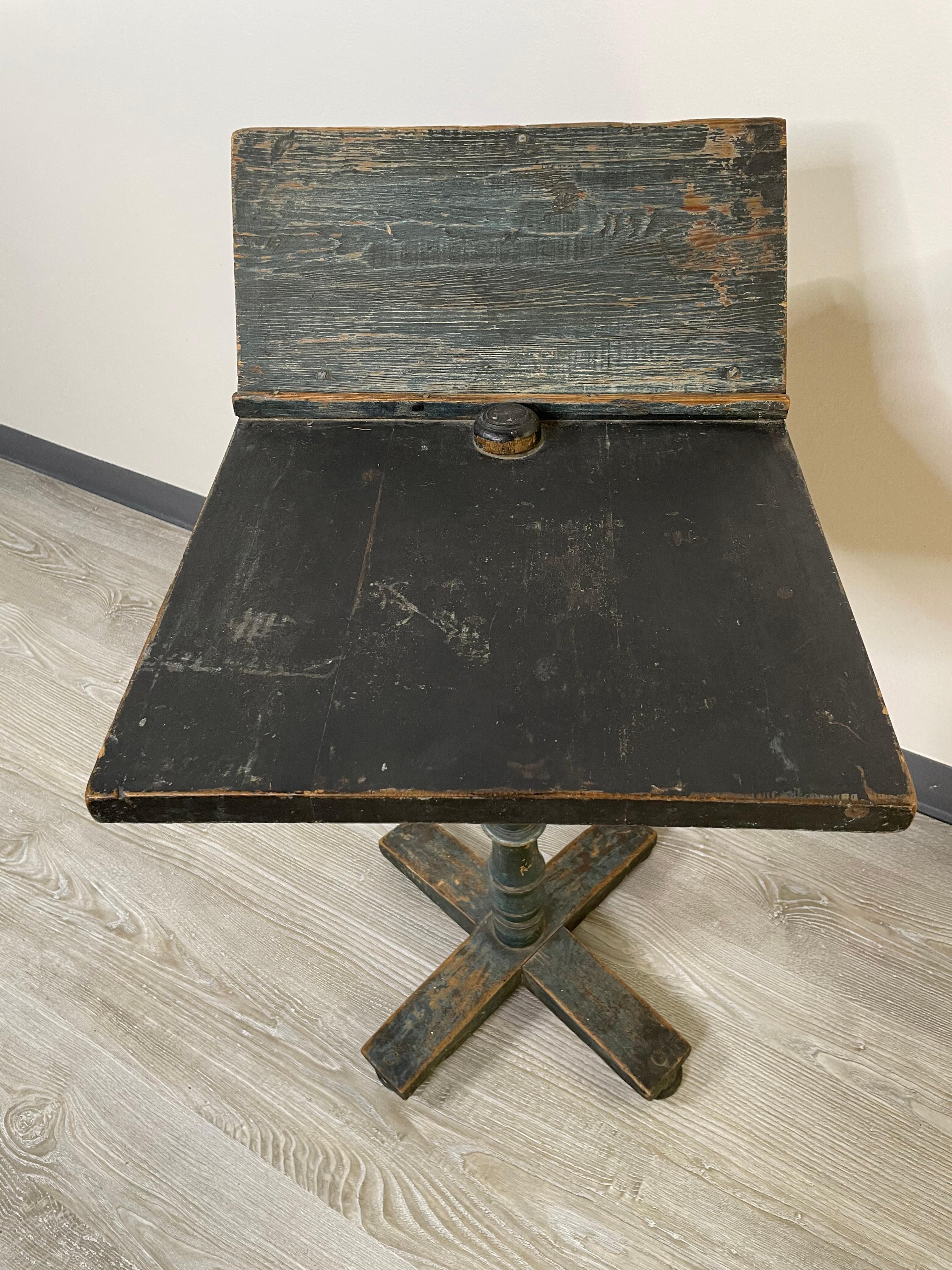 Neoclassical Unique Antique Swedish Writing Table, circa 1840 For Sale