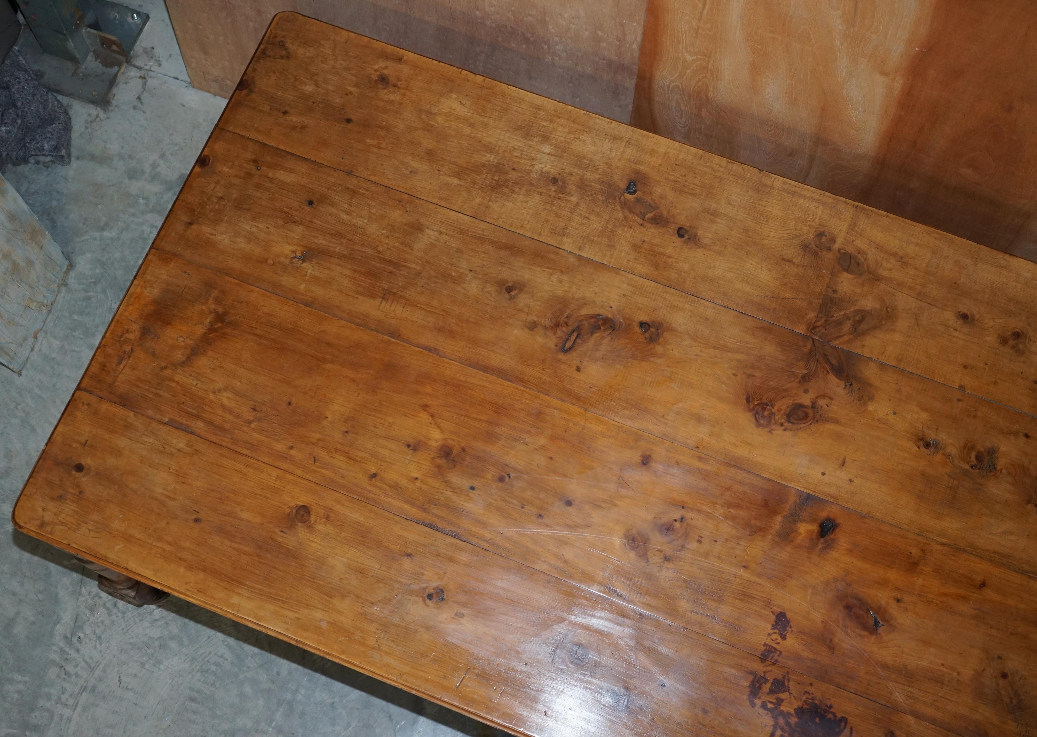 old refectory table