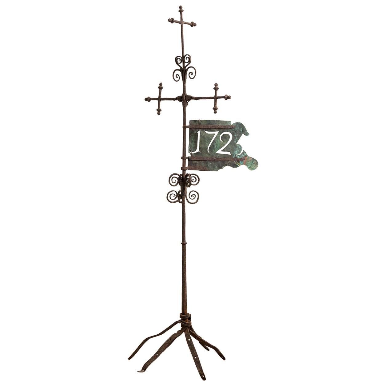 Unique Antique Weather Vane Dated 1725