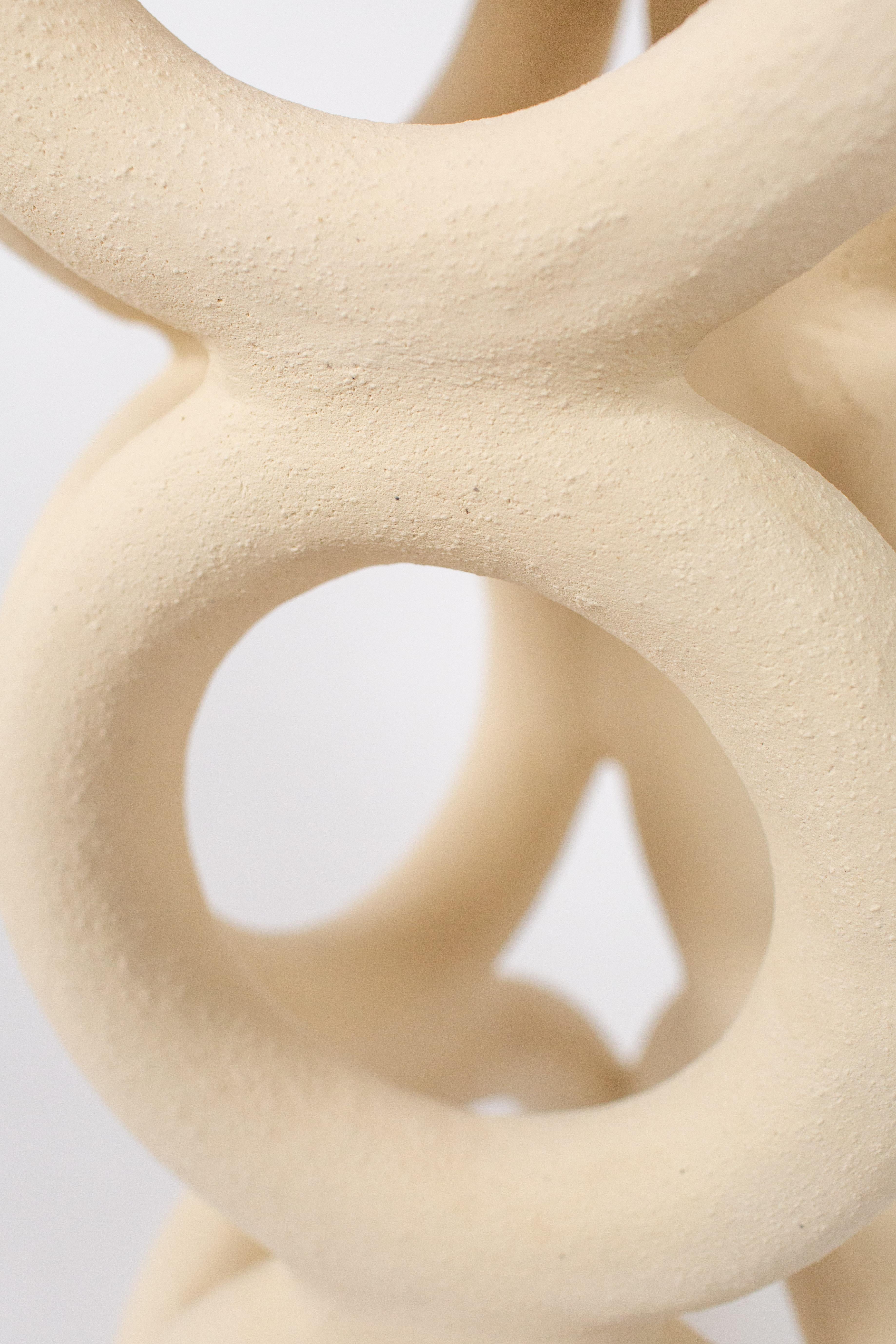 Other Unique Arch Circular White Stool by Mesut Öztürk