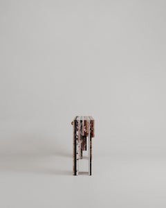 Unique Architectural Layered Marble Stone Strata Console By Esther Knopfler