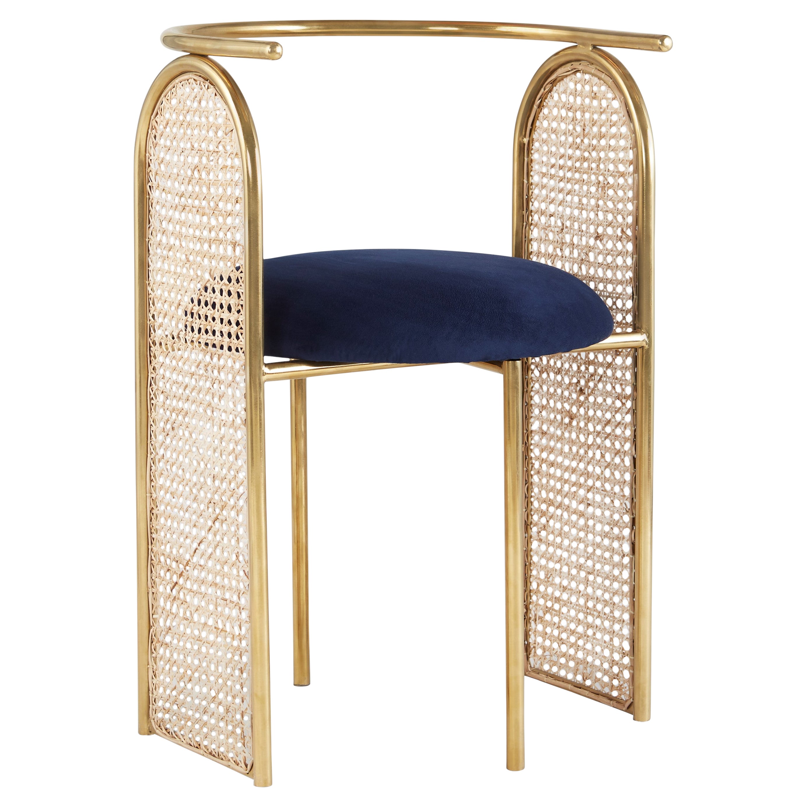 Einzigartiger Arco-Stuhl in Gold von Hatsu