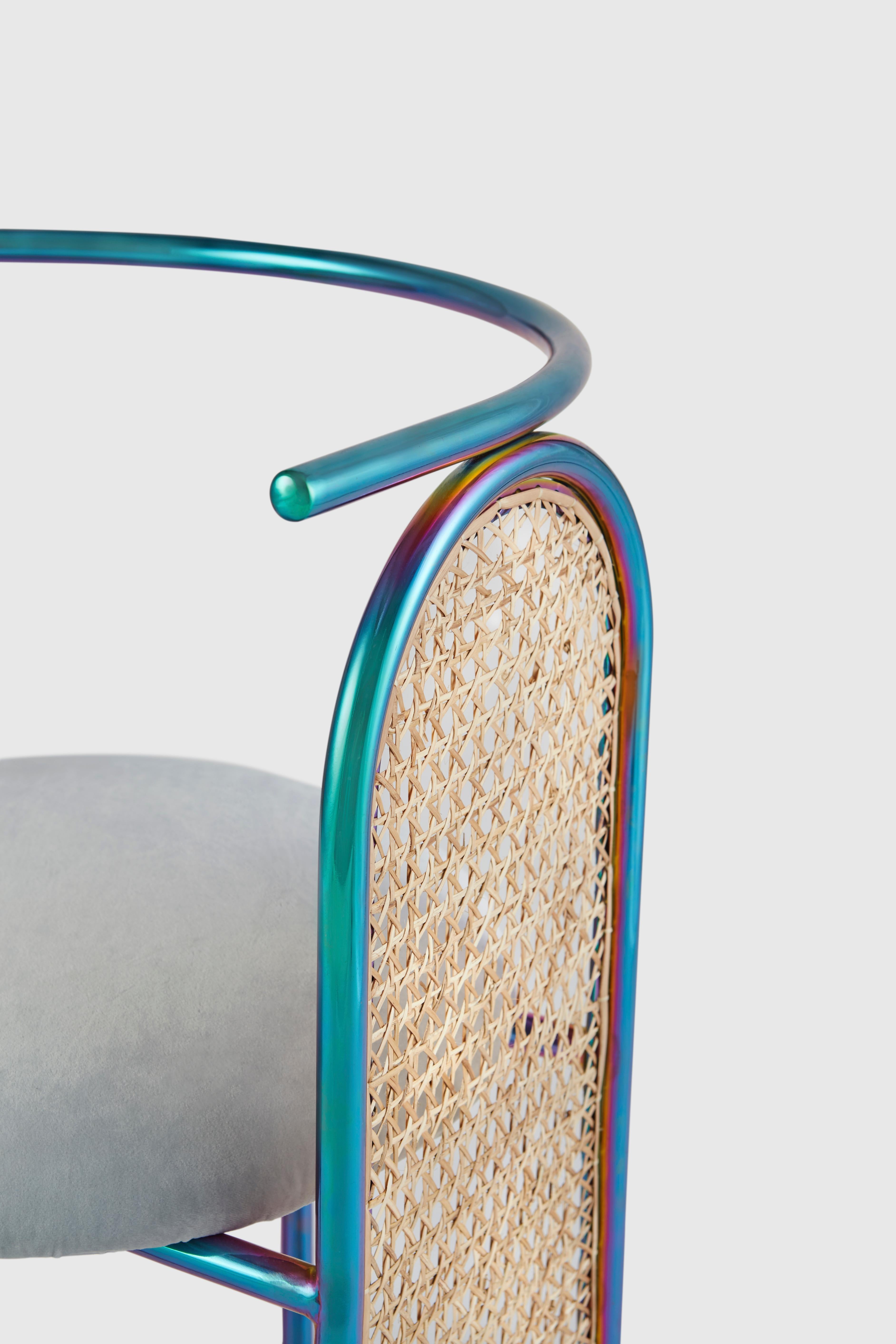 Modern Unique Arco Chair Rainbow by Saumil Suchak