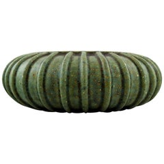 Unique Arne Bang, Ceramic Bowl with Fluted Corpus