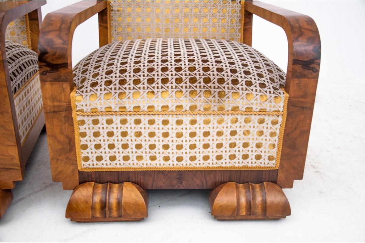 Einzigartige Art-Déco-Sessel, Frankreich, 1930er Jahre. im Zustand „Hervorragend“ im Angebot in Chorzów, PL