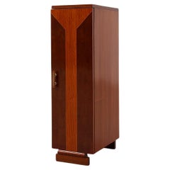 Unique Art Deco cabinet with veneer wood inlay, France 1920s