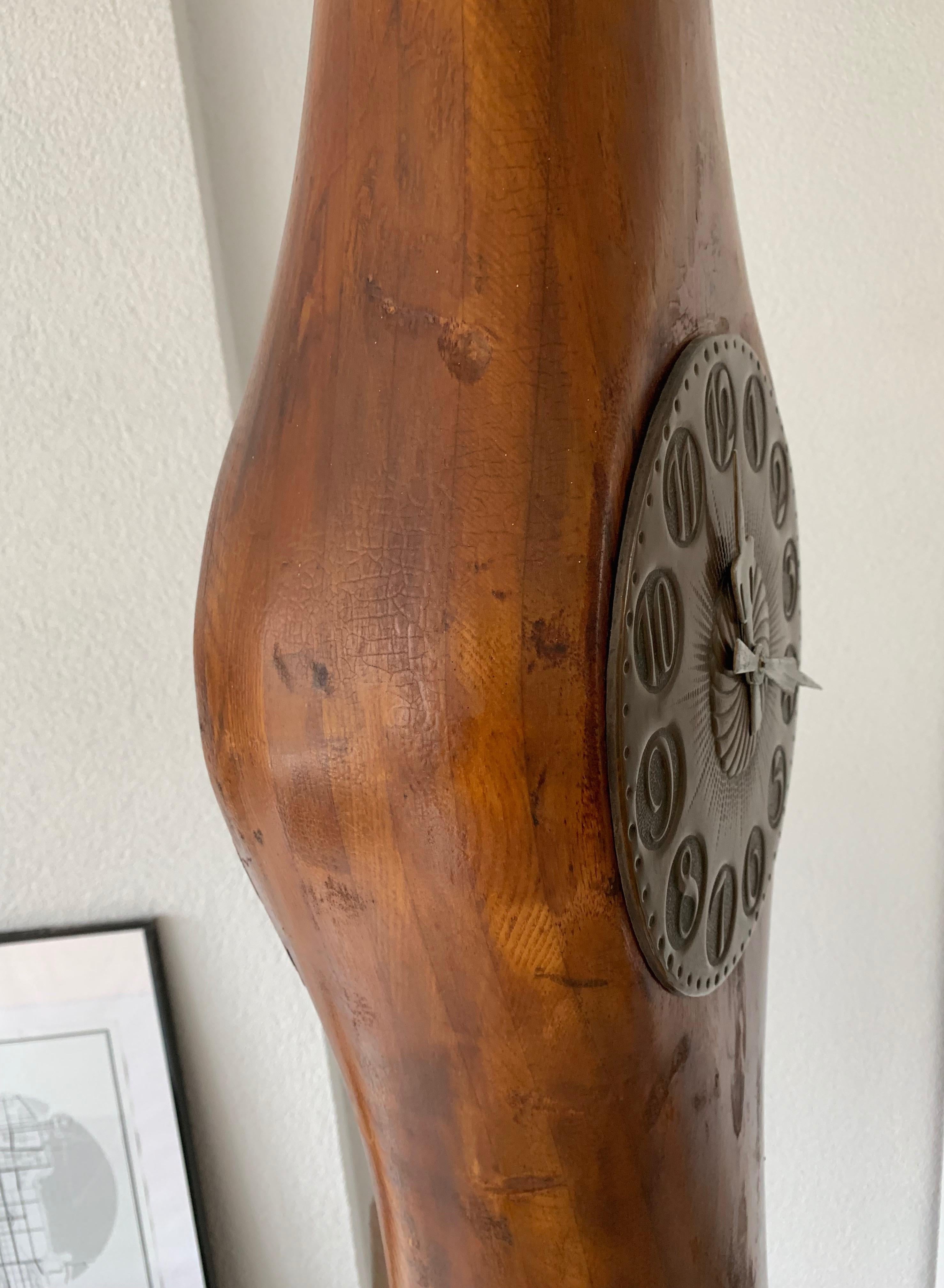 Unique Art Deco Era, Industrial Aviation Design Airplane Propeller Wooden Clock  9