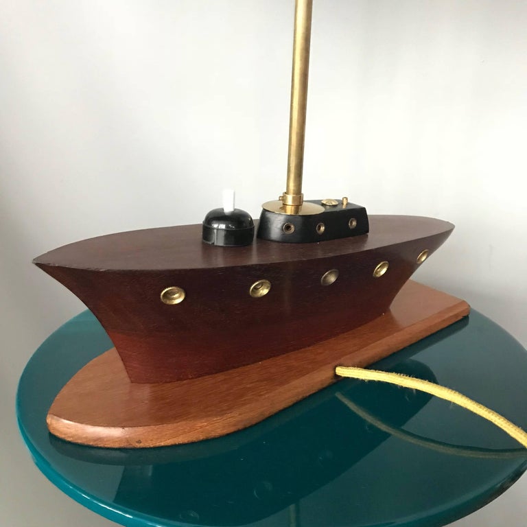 Unique Art Deco Nautical Yacht Table Lamp, 1930s, France at 1stDibs