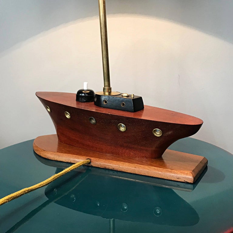 Unique Art Deco Nautical Yacht Table Lamp, 1930s, France at 1stDibs