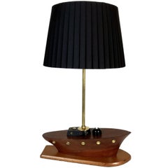 Unique Art Deco Nautical Yacht Table Lamp, 1930s, France