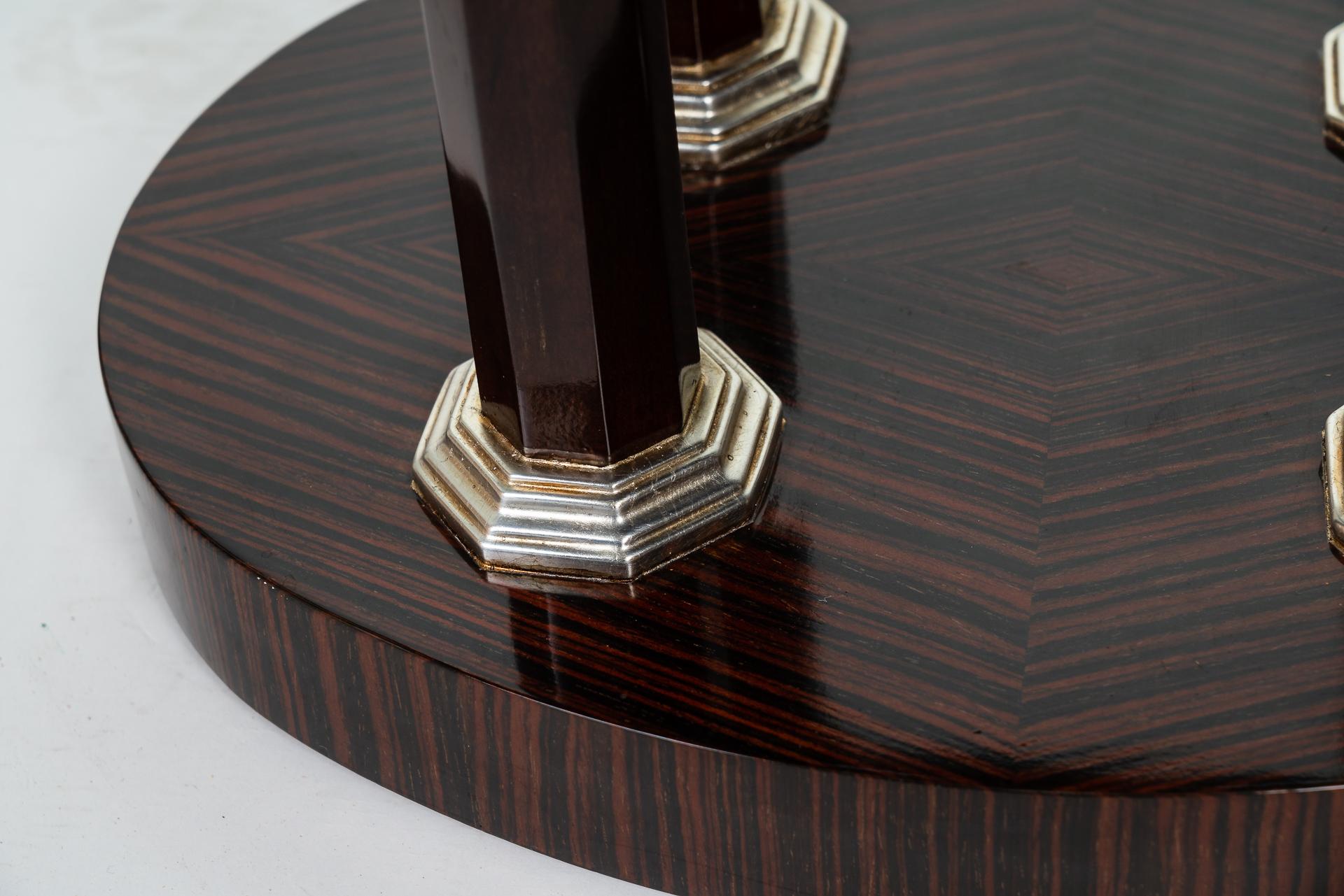 Unique Art Deco Stool in Ebony For Sale 1