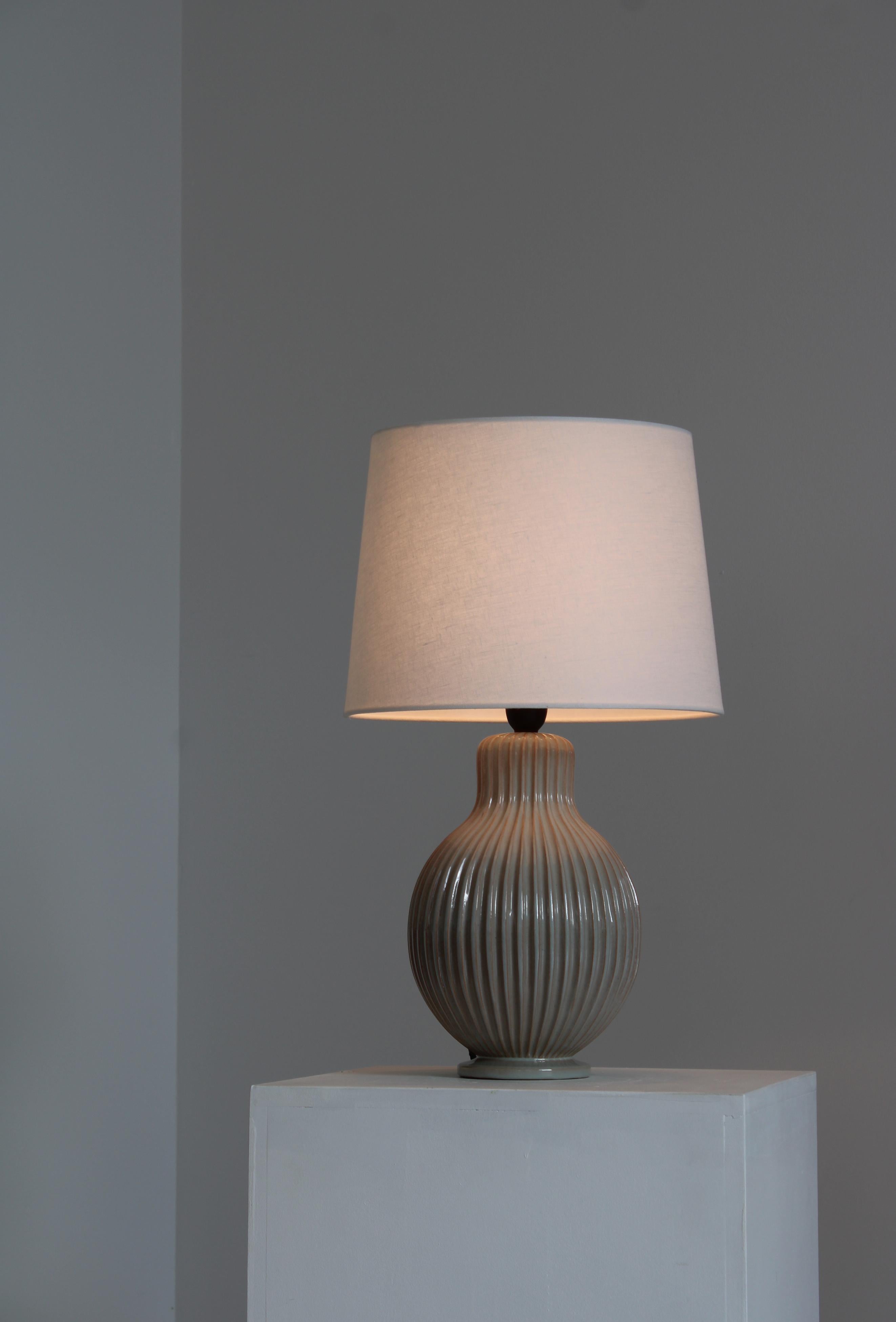 Unique Art Deco Table Lamp Handmade by Christian Schollert, Denmark, 1930s For Sale 1