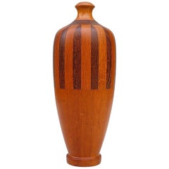 Unique Art Deco Timber Vase, circa 1930s