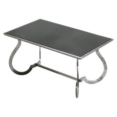 Unique Art Deco Wrought Iron Coffe or Side Table, 1940s