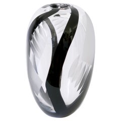 Vase d'art unique signé Anna Ehrer pour Kosta Boda Suède 1992
