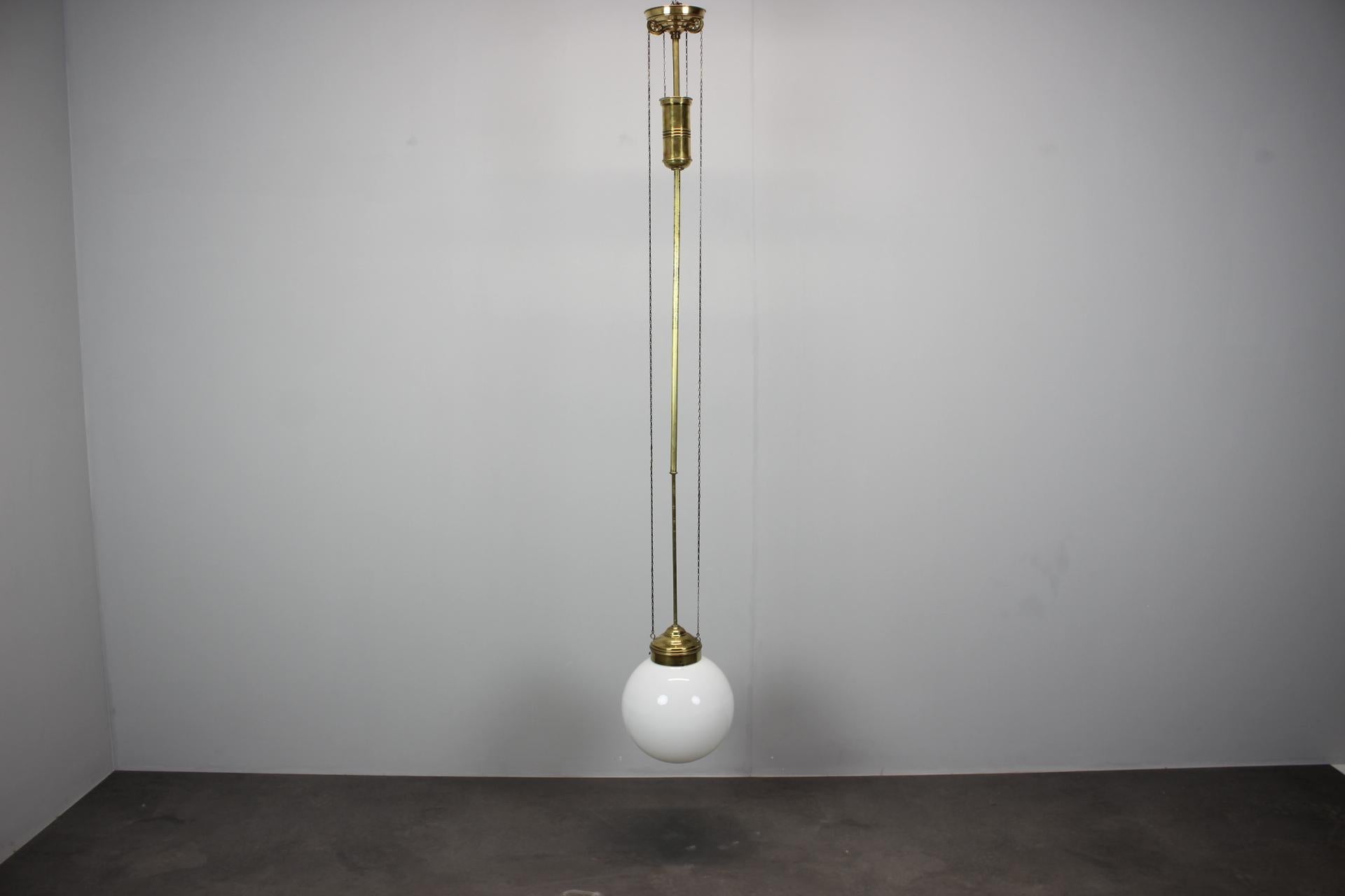 Pendente unico regolabile in stile Art Nouveau anni '20 in vendita 5