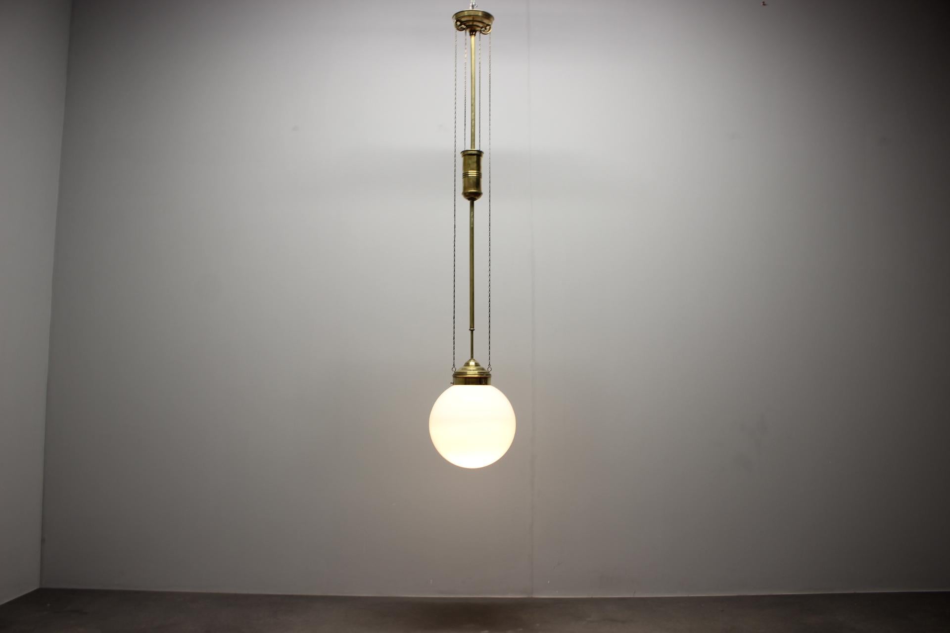 Pendente unico regolabile in stile Art Nouveau anni '20 in vendita 6