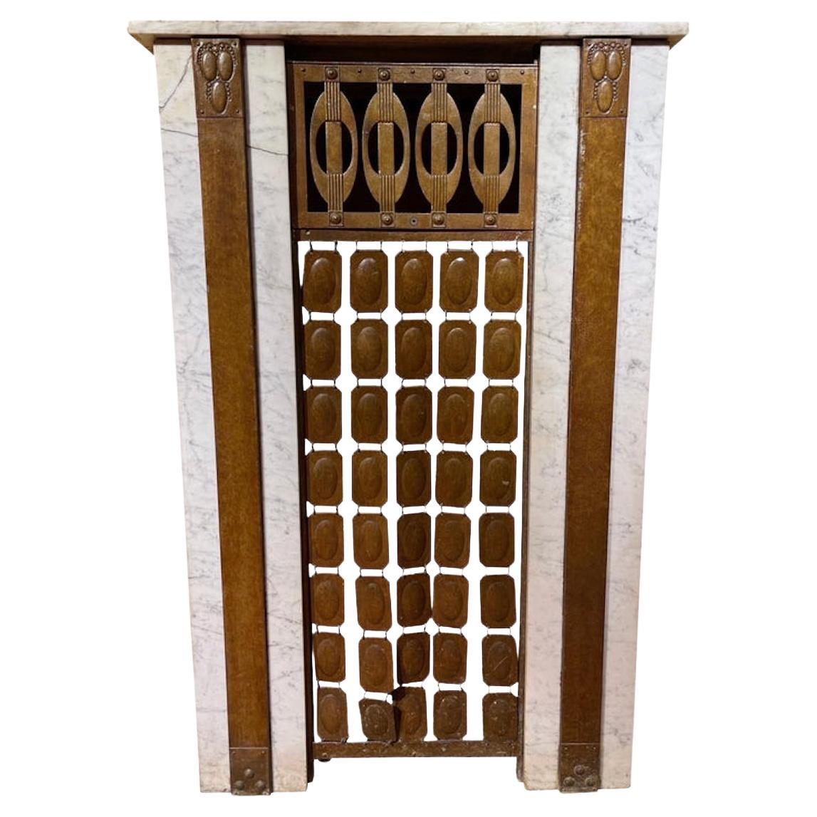 Unique Art Nouveau Heater Cladding / Fireplace Cladding in vendita