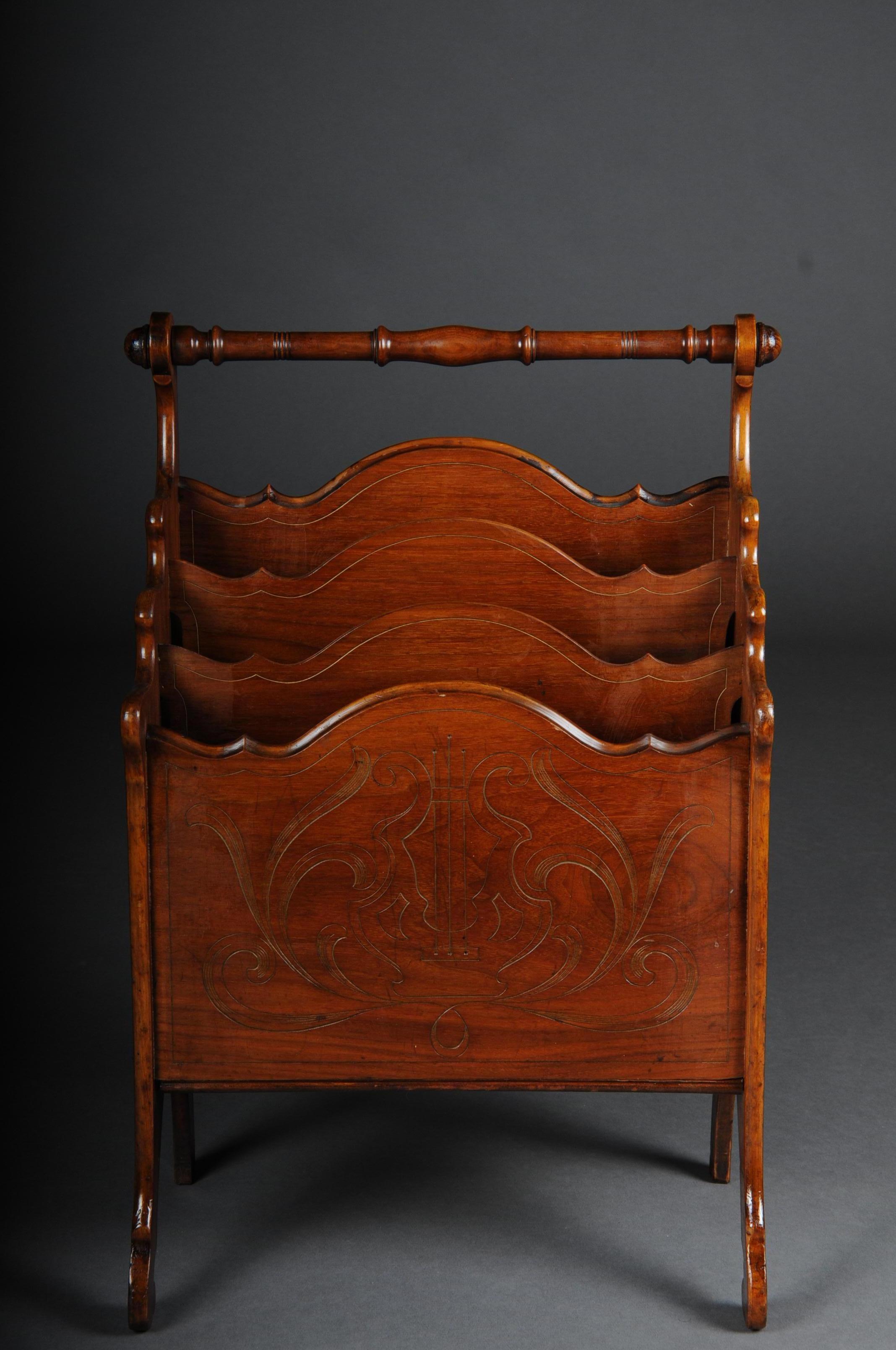 Unique Art Nouveau Magazine Rack / Music Stand, circa 1900 3