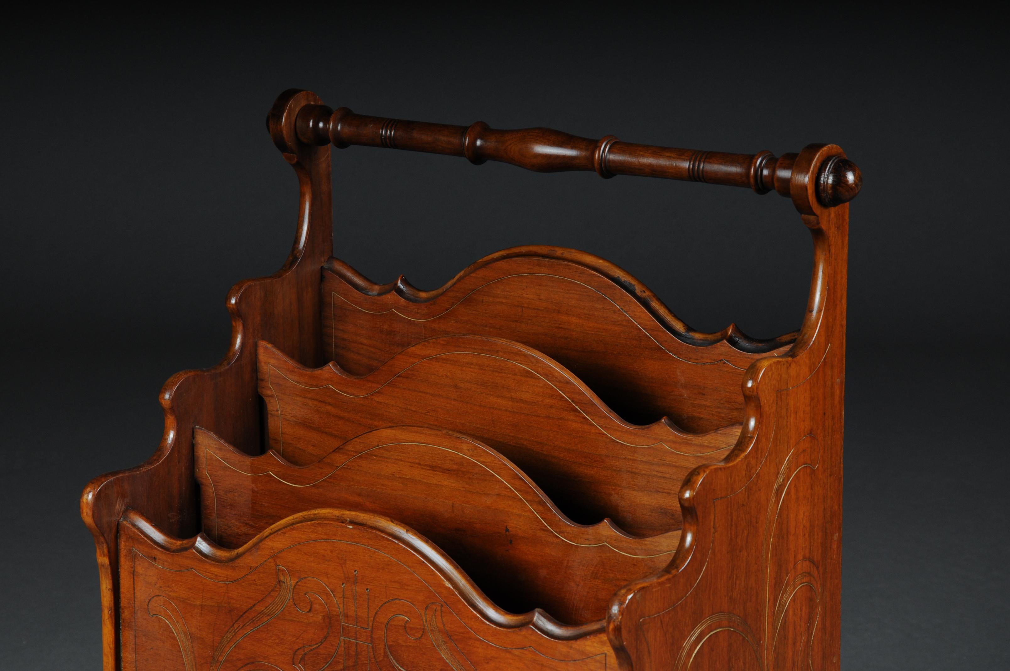 Unique Art Nouveau Magazine Rack / Music Stand, circa 1900 4