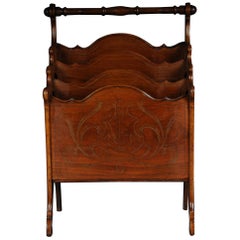 Used Unique Art Nouveau Magazine Rack / Music Stand, circa 1900