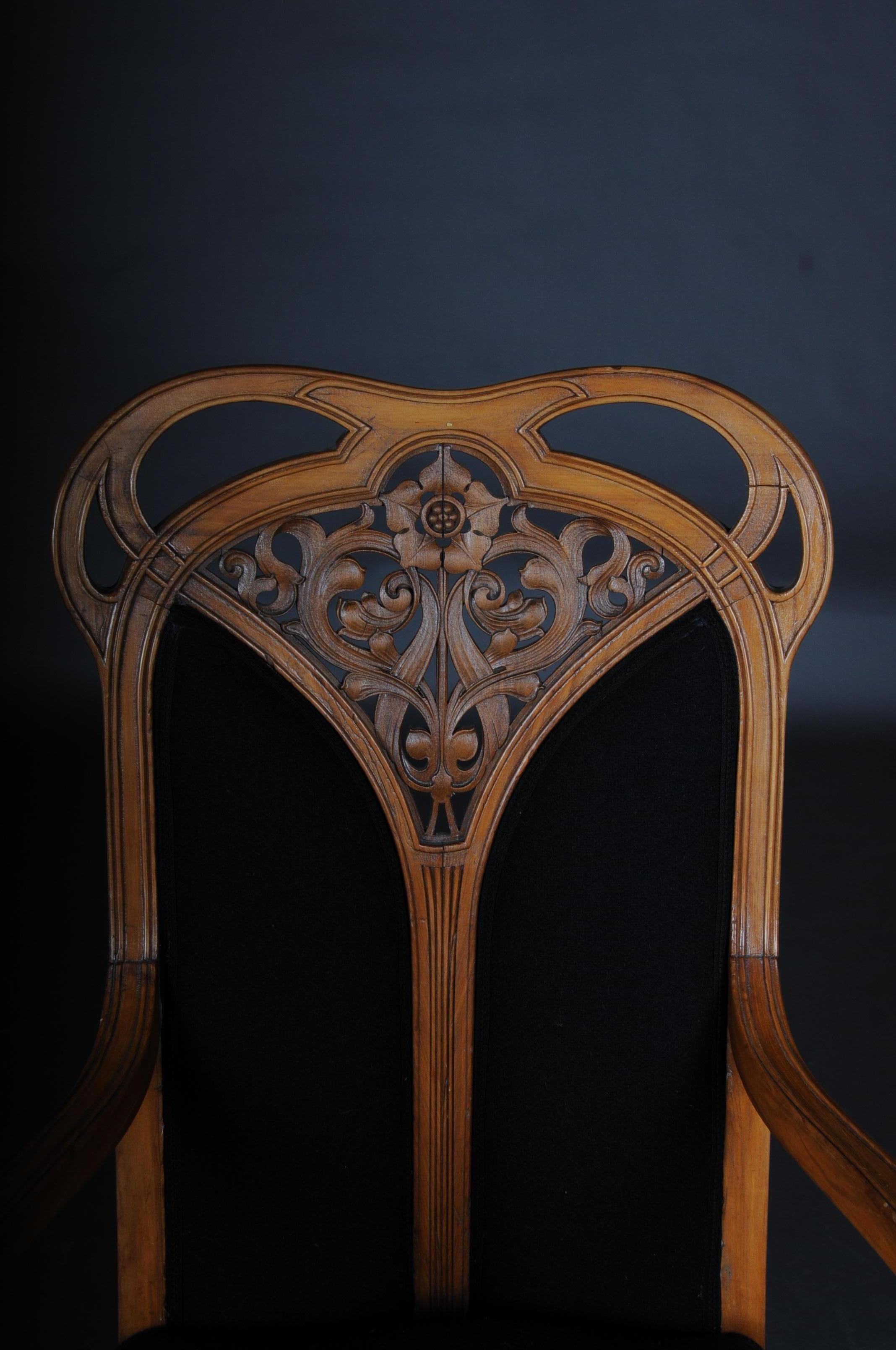 French Unique Art Nouveau / Nancy, Armchair Chair L. Majorelle