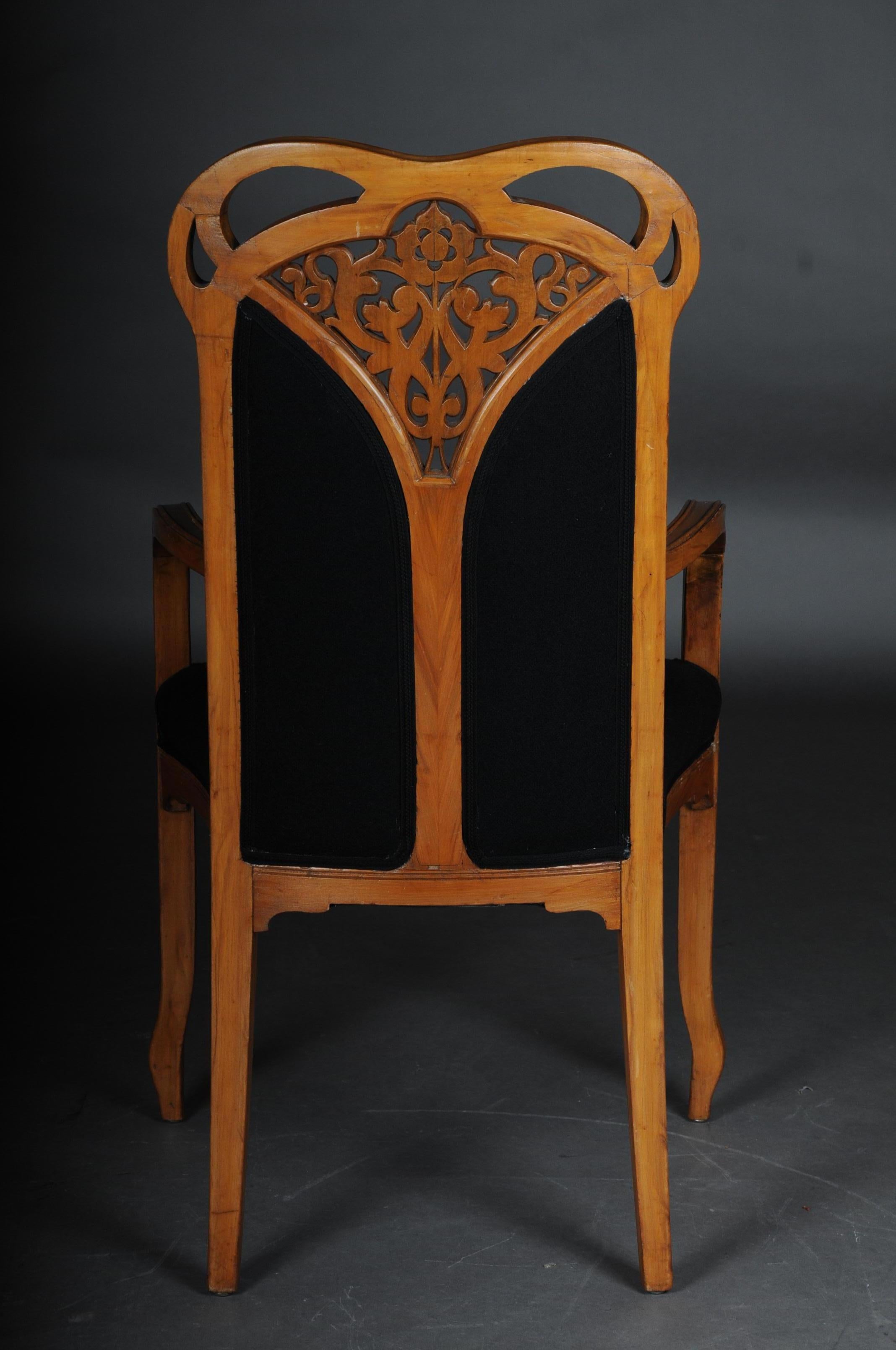Late 19th Century Unique Art Nouveau / Nancy, Armchair Chair L. Majorelle