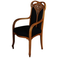 Unique Art Nouveau / Nancy, Armchair Chair L. Majorelle