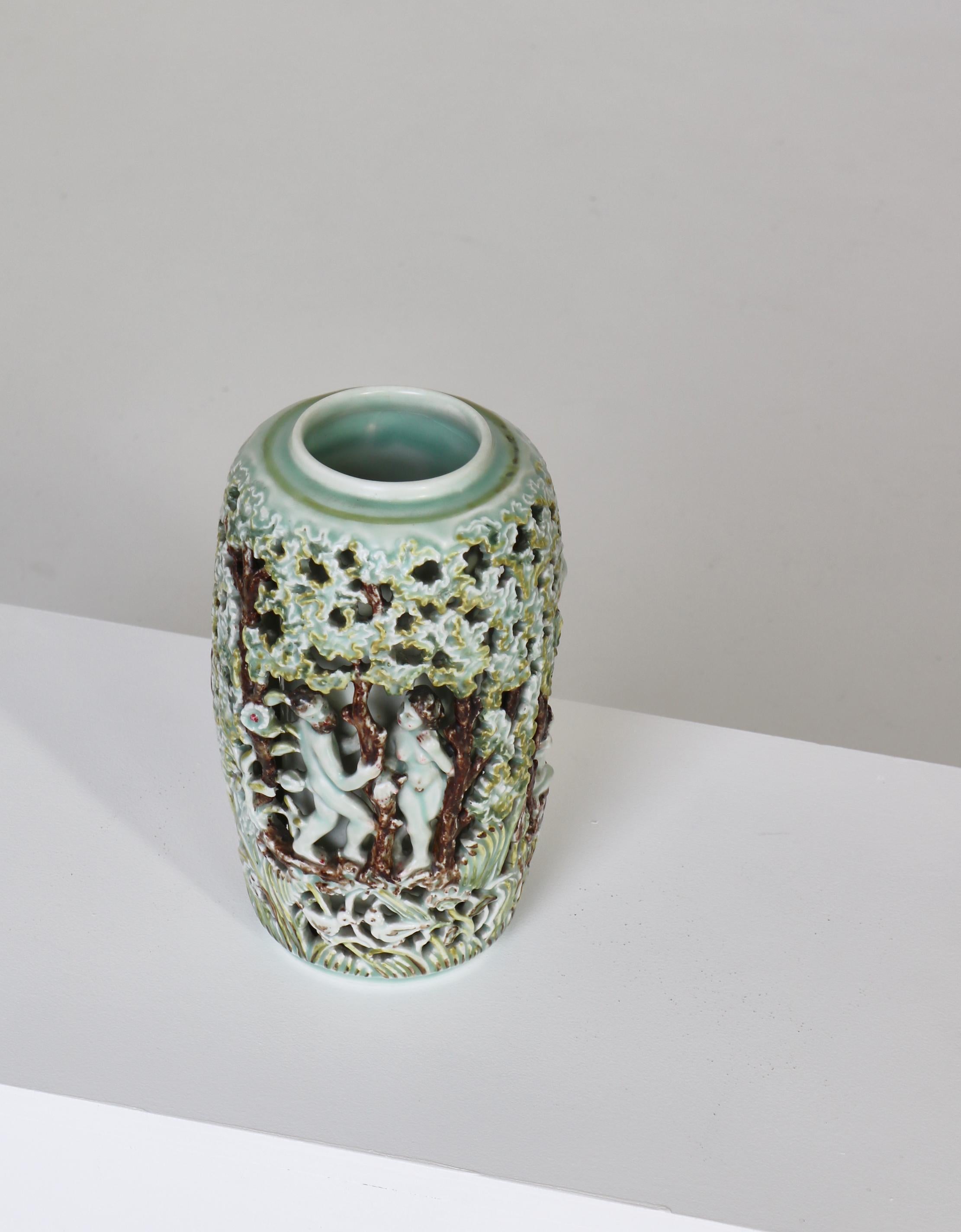 Unique Art Nouveau Vase 