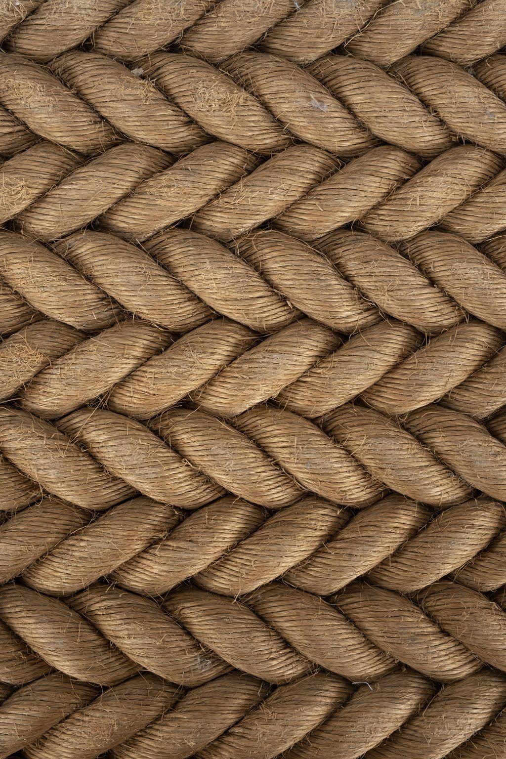 XXIe siècle et contemporain Unique Artisan Steel Bench with Rope Seat (Banc en acier avec siège en corde) en vente