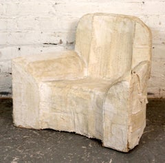 Unique Artist Made Paper Mache Child's Chair