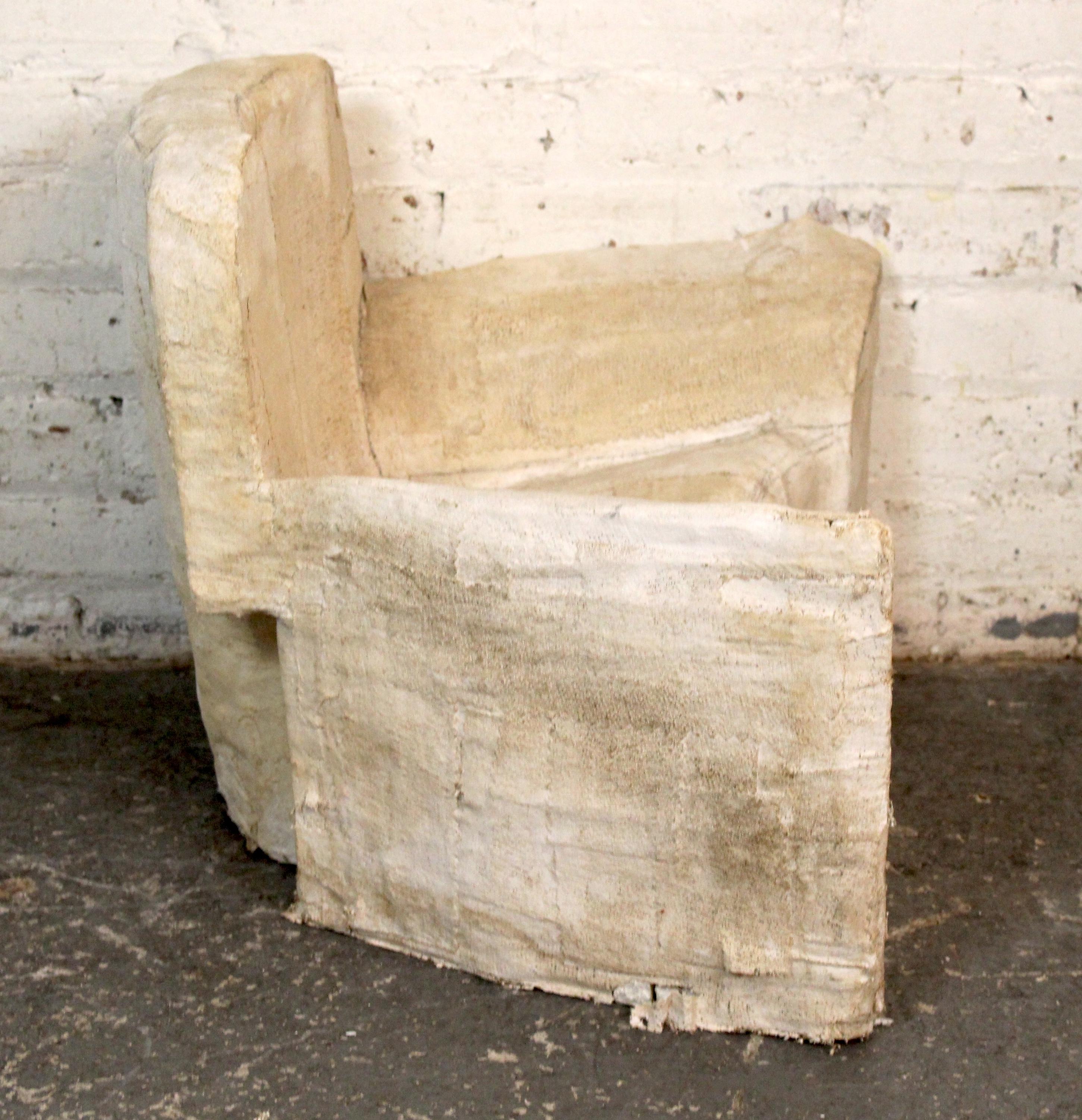 Mid-Century Modern Unique Artist Made Paper Mache Child's Chair For Sale