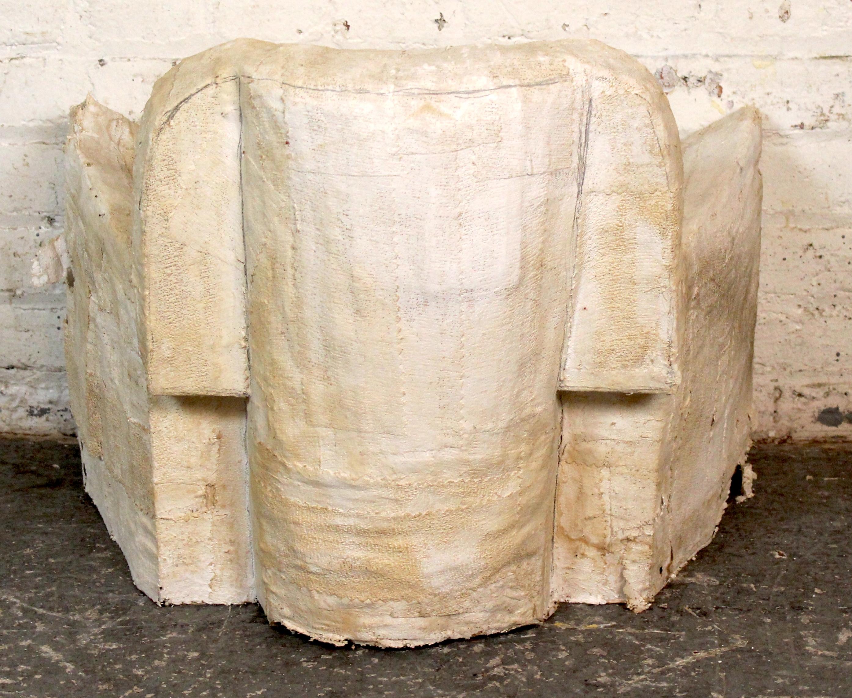 American Unique Artist Made Paper Mache Child's Chair For Sale