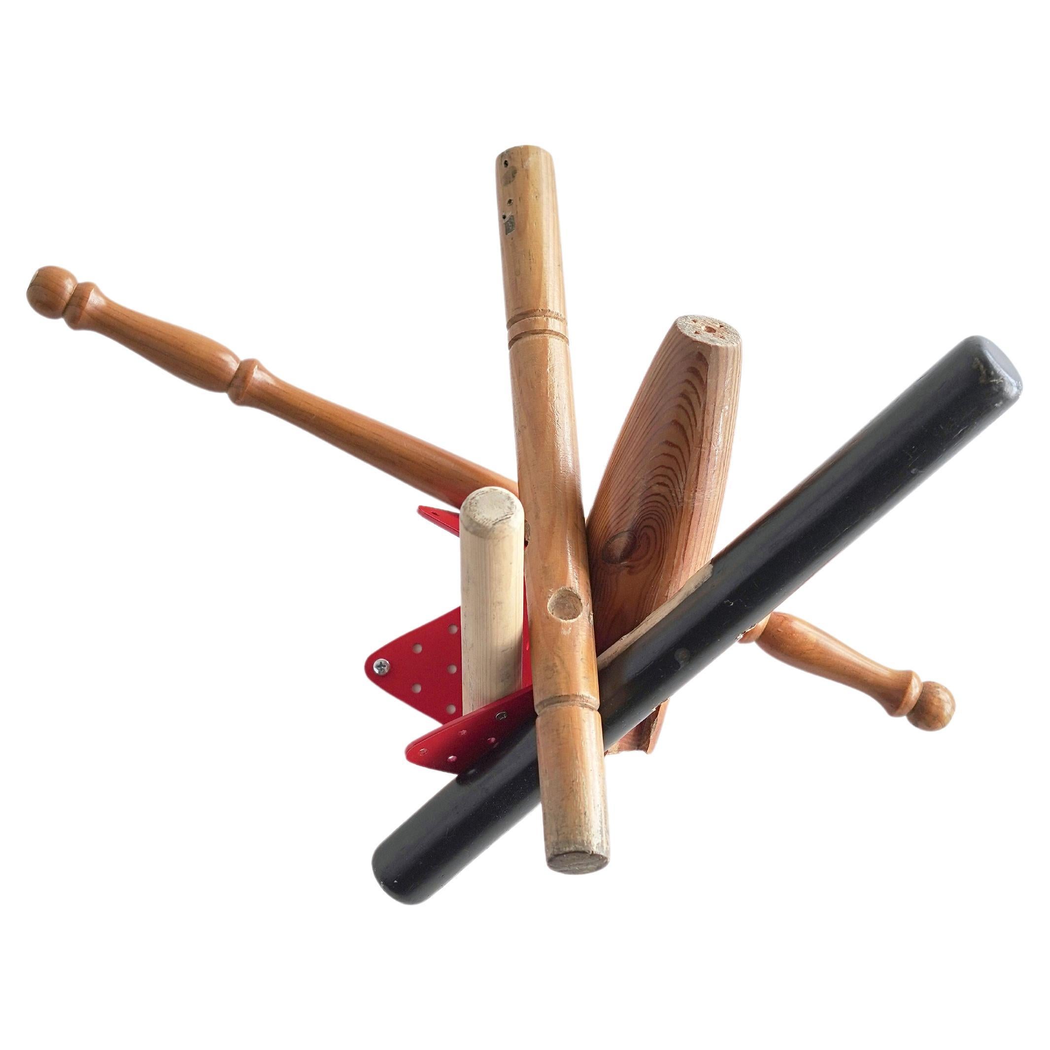 Appendino unico in legno Artistics Up & Up riciclato da Curro Claret, Appendino #3 in vendita