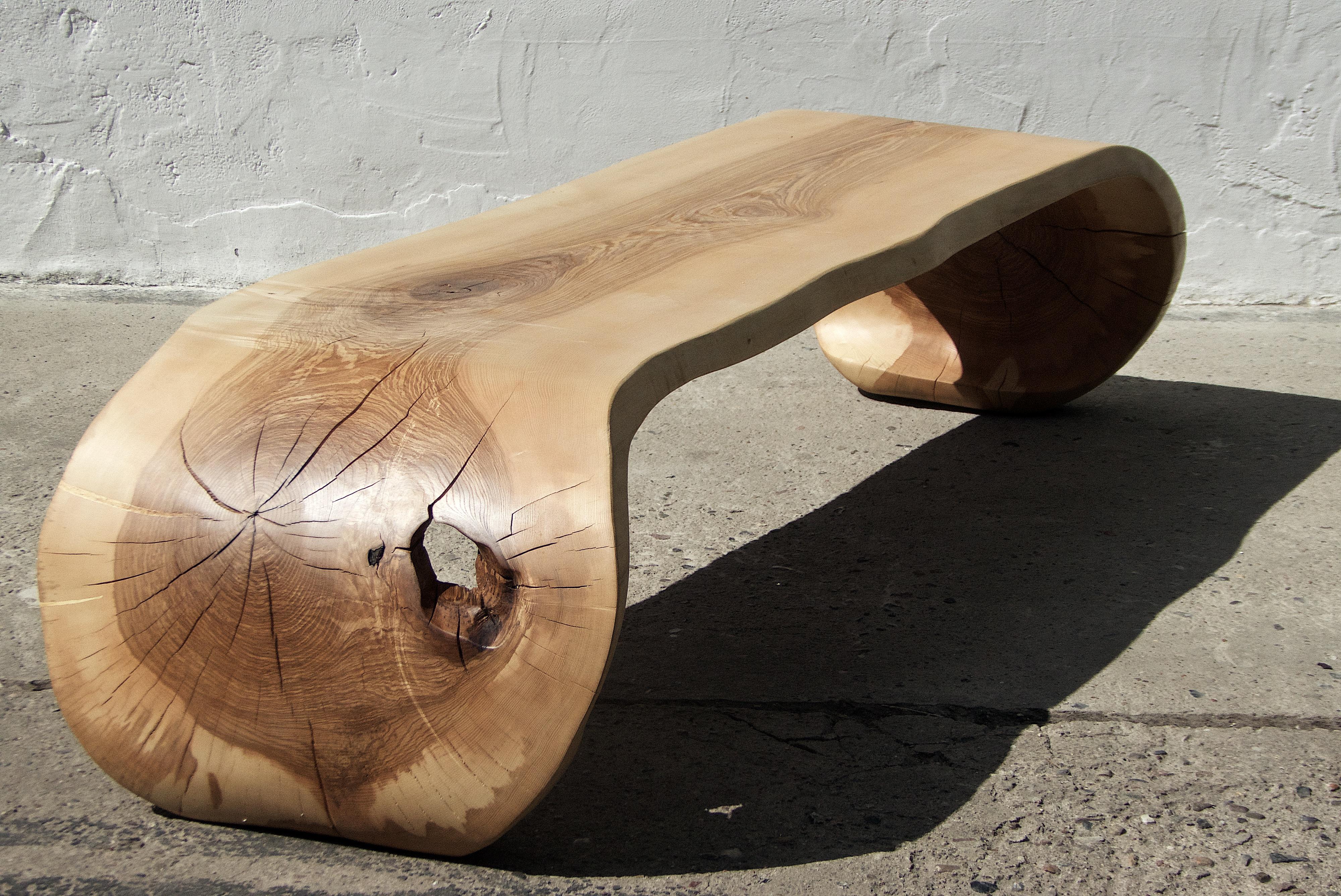 Unique Ash Coffee Table by Jörg Pietschmann In New Condition In Geneve, CH