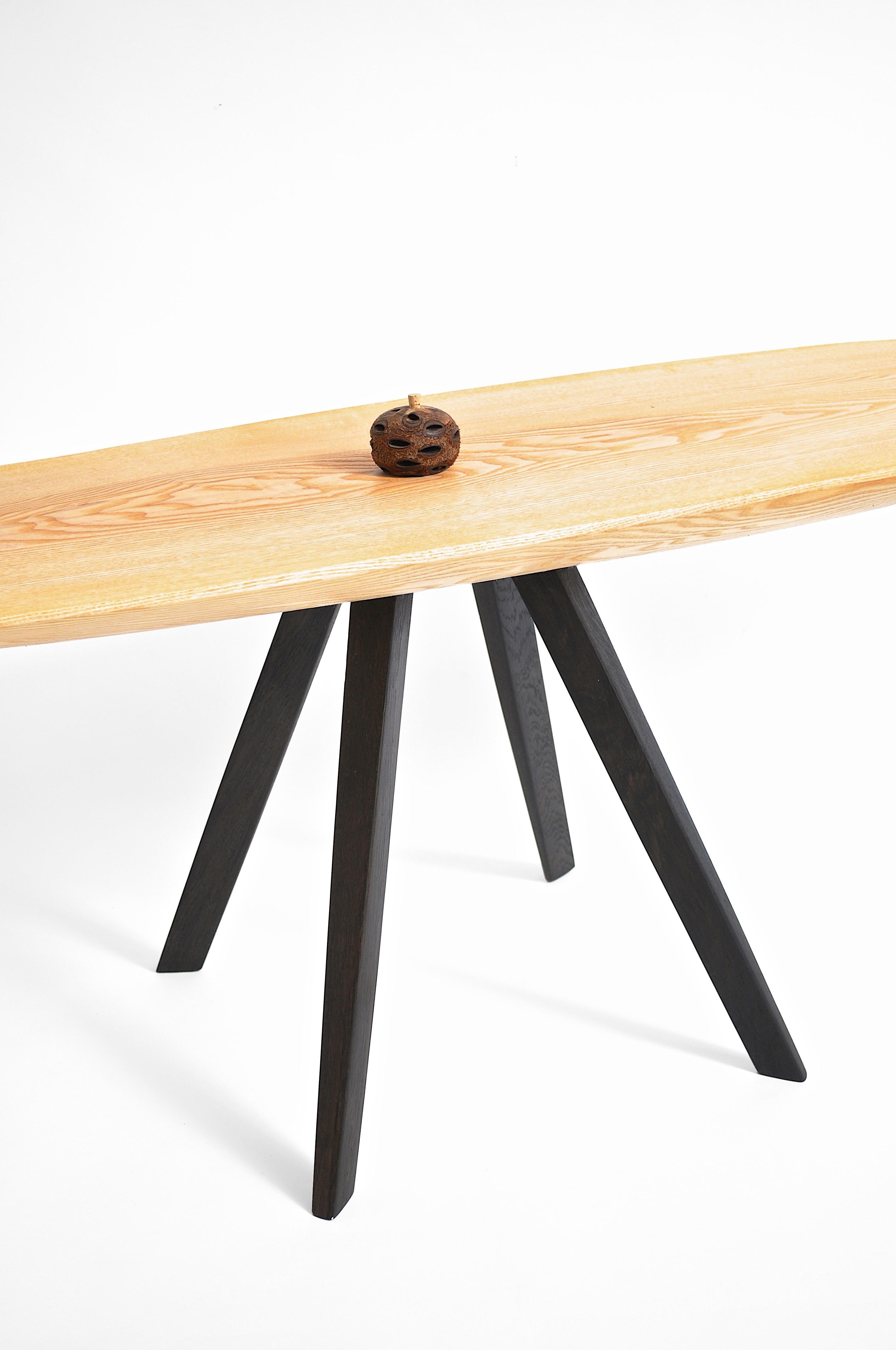 Organic Modern Unique Ash Signed Table by Jörg Pietschmann