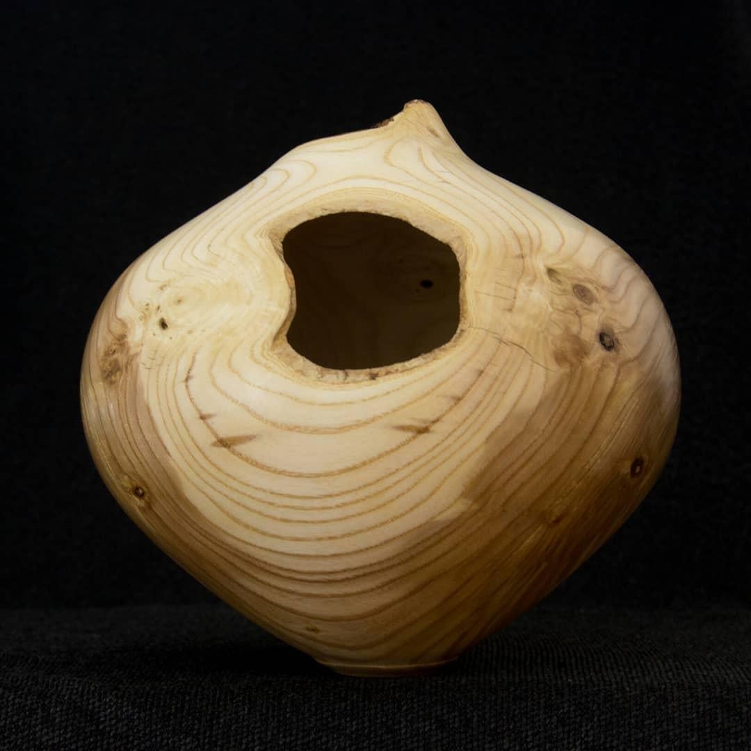 Russian Unique Ash Vase by Vlad Droz