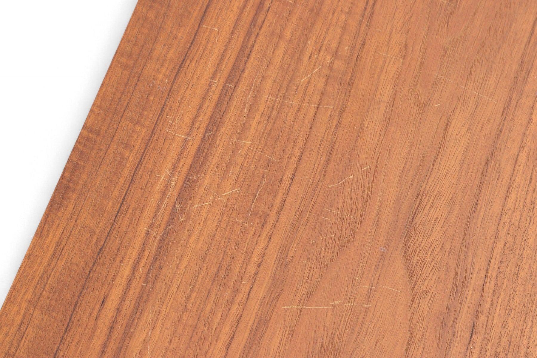 Danish Unique Asymmetric Teak Four Drawer Hall Chest in Teak For Sale