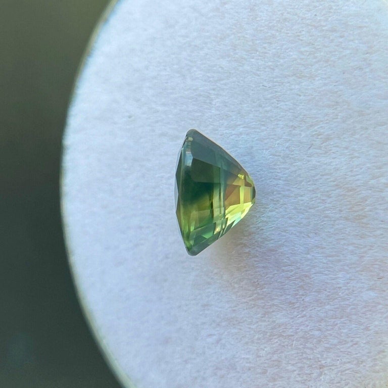 NATUREL 1,06 ct saphir bleu vert d'Australie, taille ovale, non