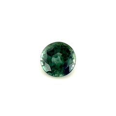 Unique Australian Parti Bi Colour Sapphire 0.76ct Blue Green Round Gem