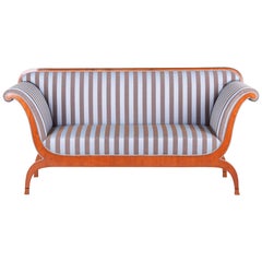 Sofa Biedermeier autrichien unique, architecte Josef Danhauser