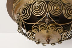 Unique Austrian Flush Mount Light of Large Scale