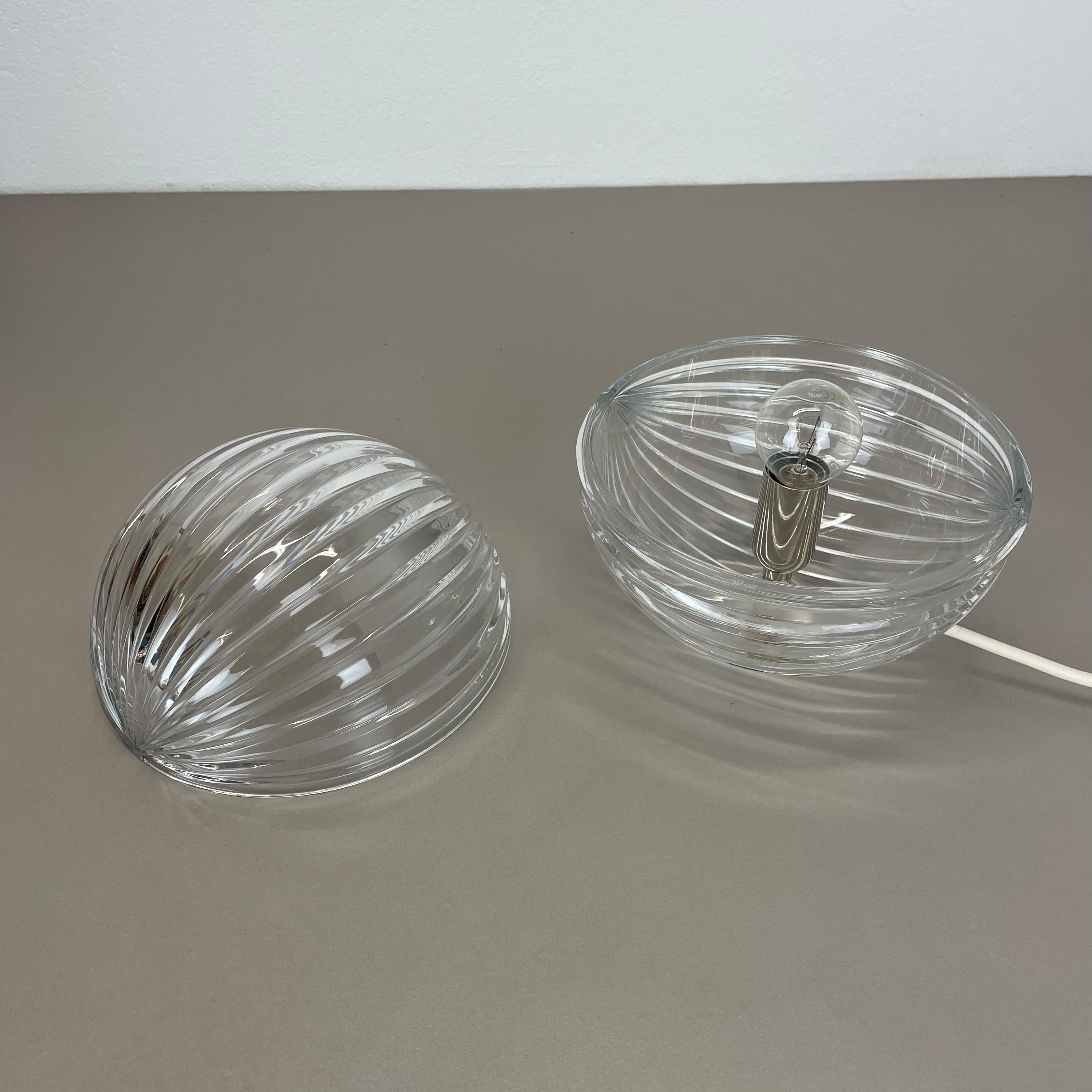 Lampe de bureau unique en verre de cristal Ball par Claus Josef Riedel, Autriche, années 1970 en vente 5